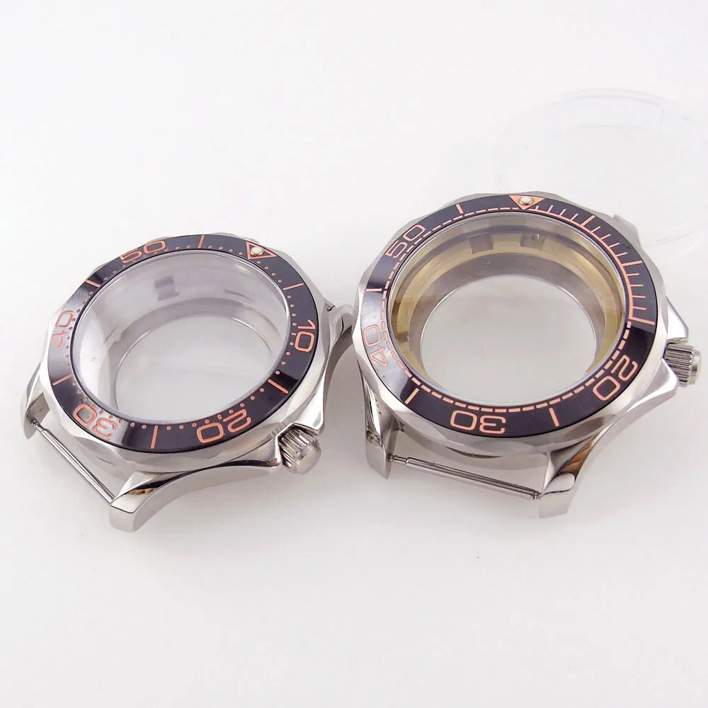 

41mm Sapphire Glass Ceramic Bezel Watch Case fit NH35A NH36A ETA 2836 MIYOTA 8215 821A DG Mingzhu 2813 MOVEMENT
