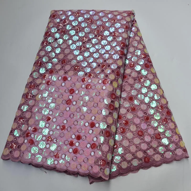 2020 Высококачественная французская кружевная ткань с блестками швейцарская