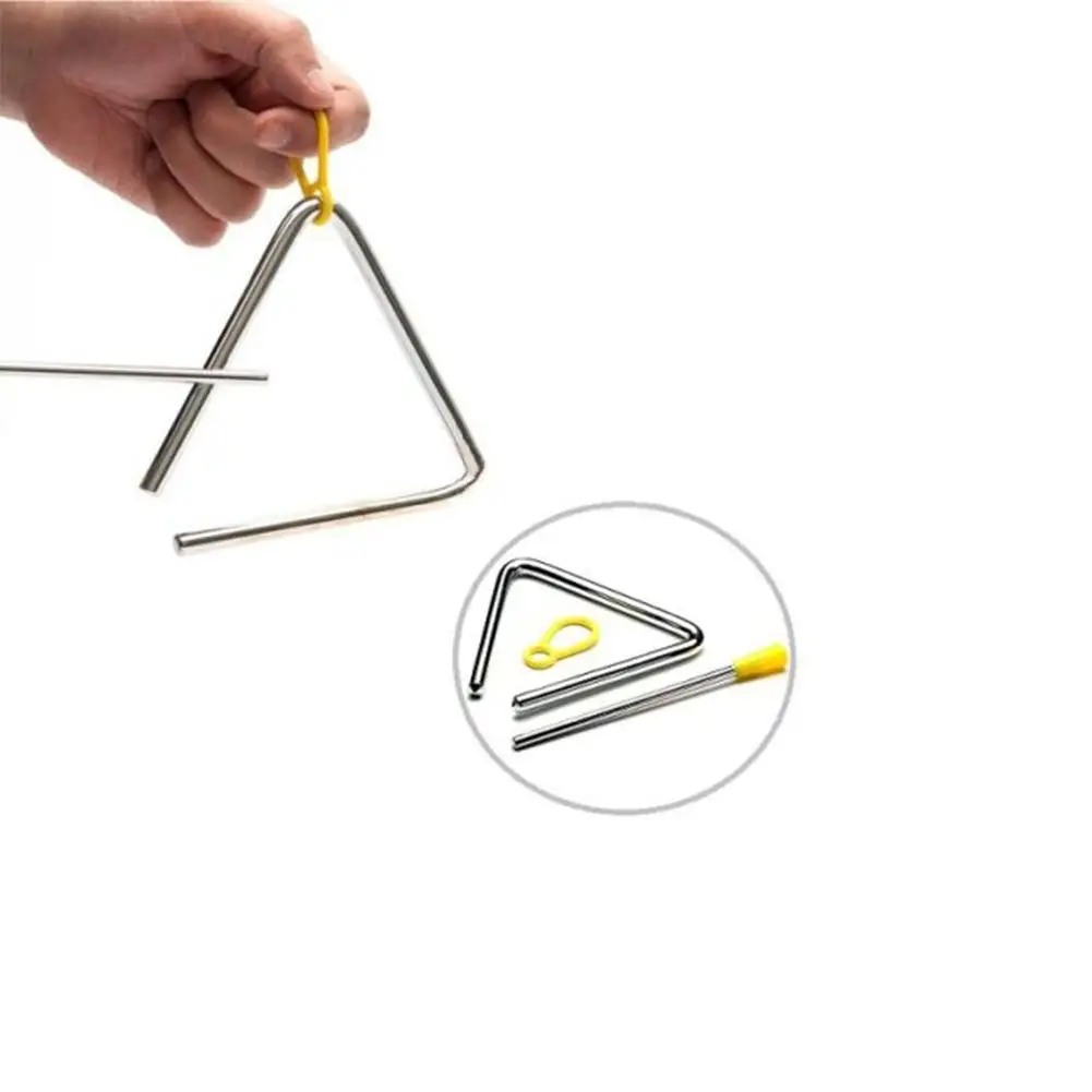 5 дюймов ударный инструмент треугольный звонок Детский Музыкальный Раннее