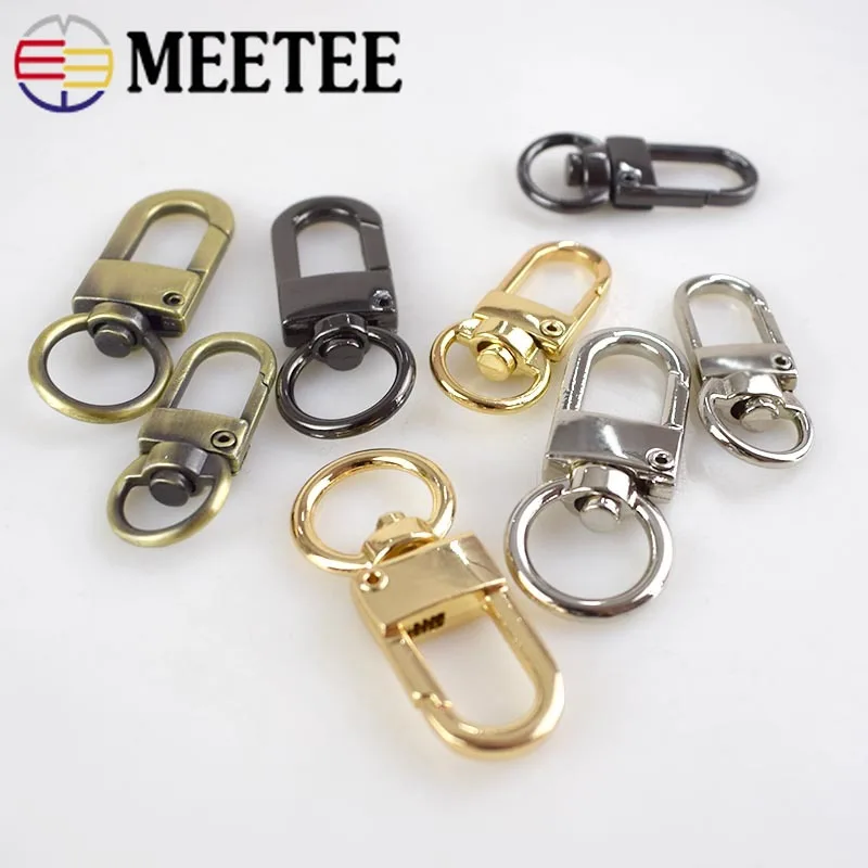 Металлические застежки Meetee 5/10/20 шт. вешалка для цепочек и ключей сумок поворотные