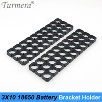turmera 10x3 18650 lithium battery bracket holder plastic for 12v 24v 36v e bike battery pack or solar energy storage system use
