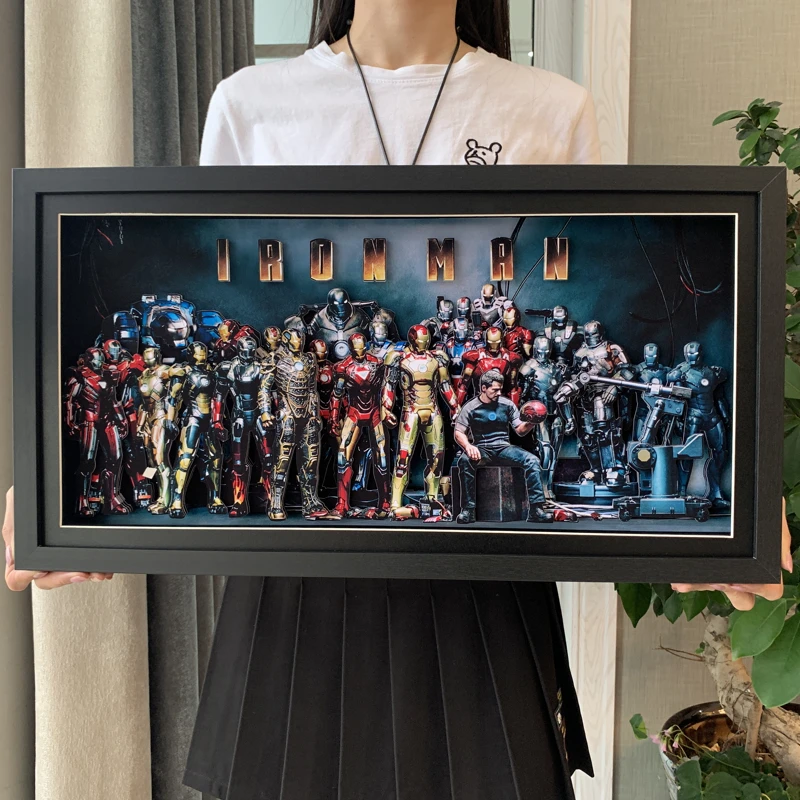 

Iron Man Decorative Painting Iron Man Tony Mark Full Series Helmet Mech for Boyfriend Gift Model Computer Accessories