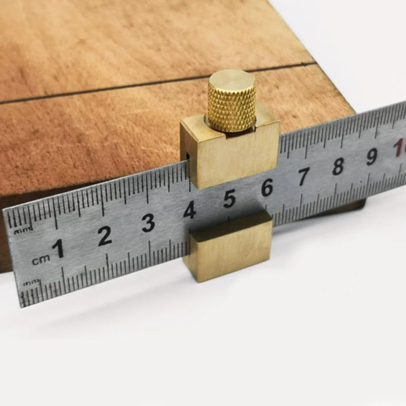

1pc Carpentry Angle Scribe Locator Carpentry Position Locator Silver Steel Ruler Carpentry Tools