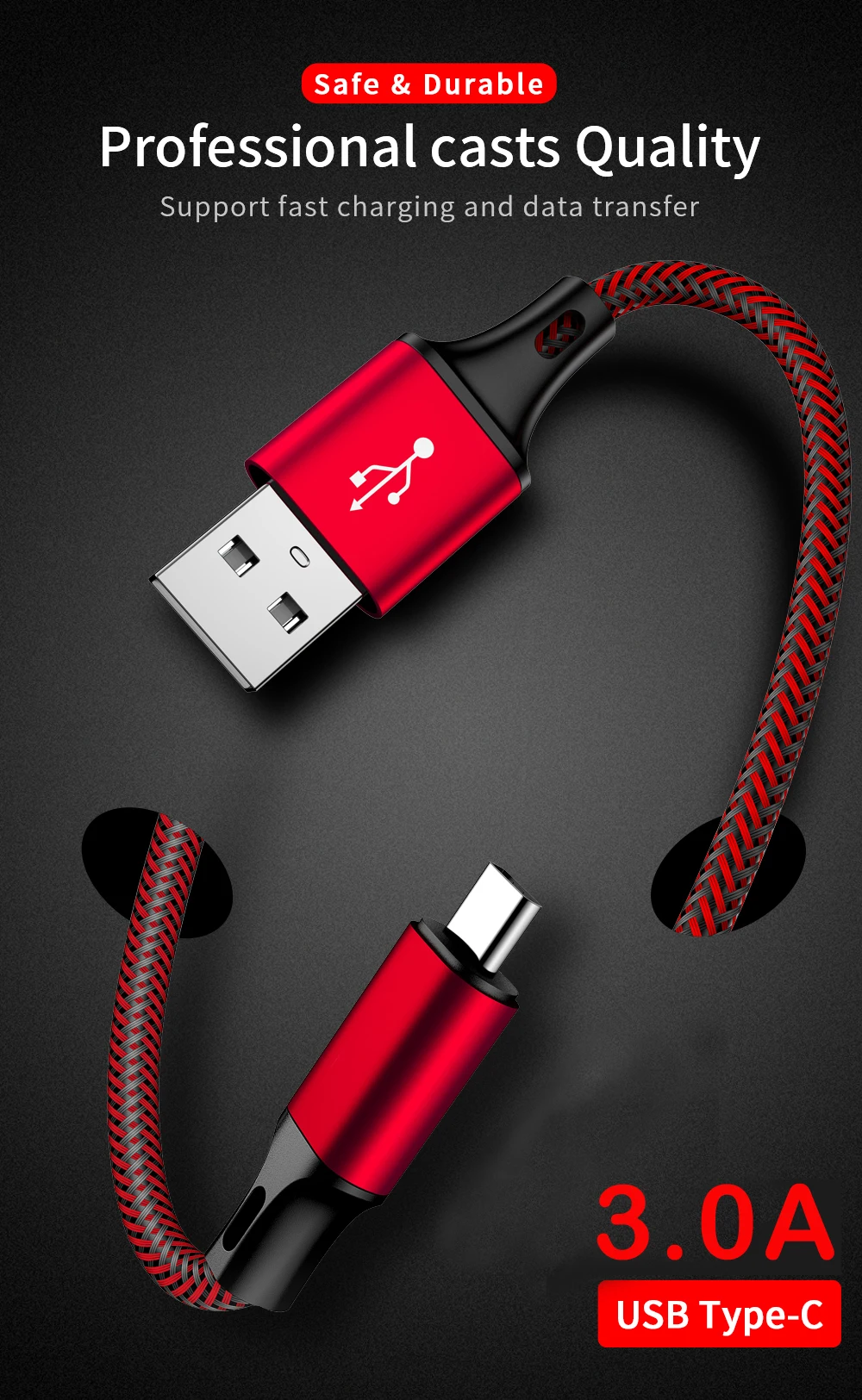MUSTTRUE USB C кабель для быстрой зарядки для samsung s9 s8 s10 a50 type c кабель для синхронизации данных для Xiaomi Redmi Note 7 K20 Pro type C кабель