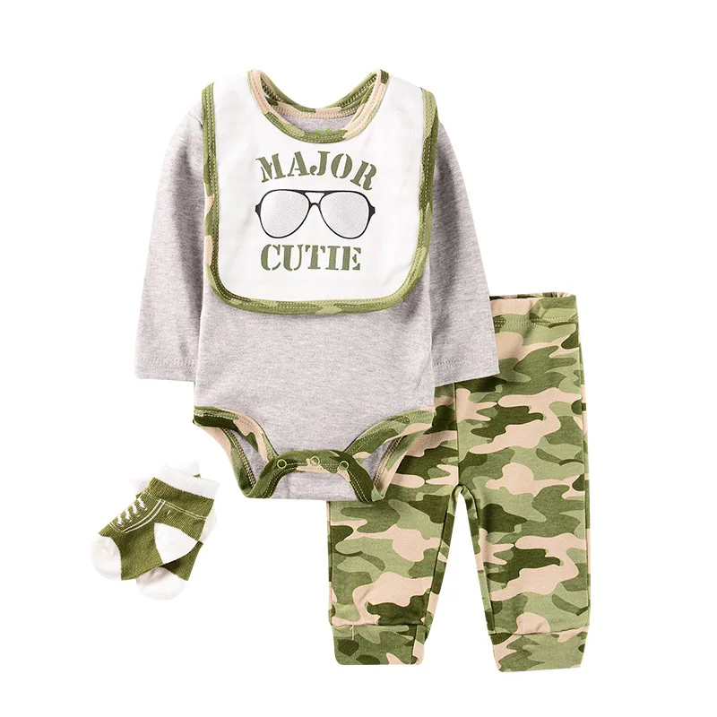 

SanSheng New autumn newborn triangle suit comfortable long sleeve cotton baby suit cute design