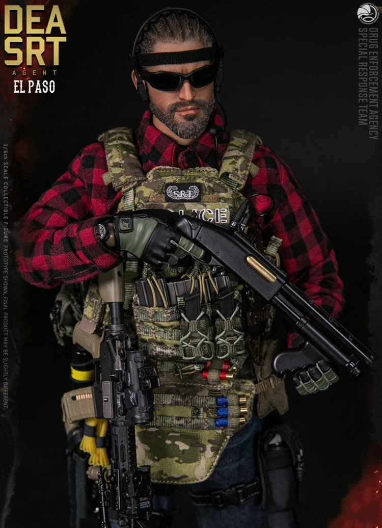 DAMTOYS 1/6 мужской Solider DEA SRT специальный ответ агент команды EL PASO 78063 полный набор