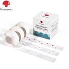 Самоклеящиеся этикетки Phomemo, клубникаяблокоперсик, для принтера этикеток Phomemo D30, 3 рулона этикеток 630, 12*30 мм