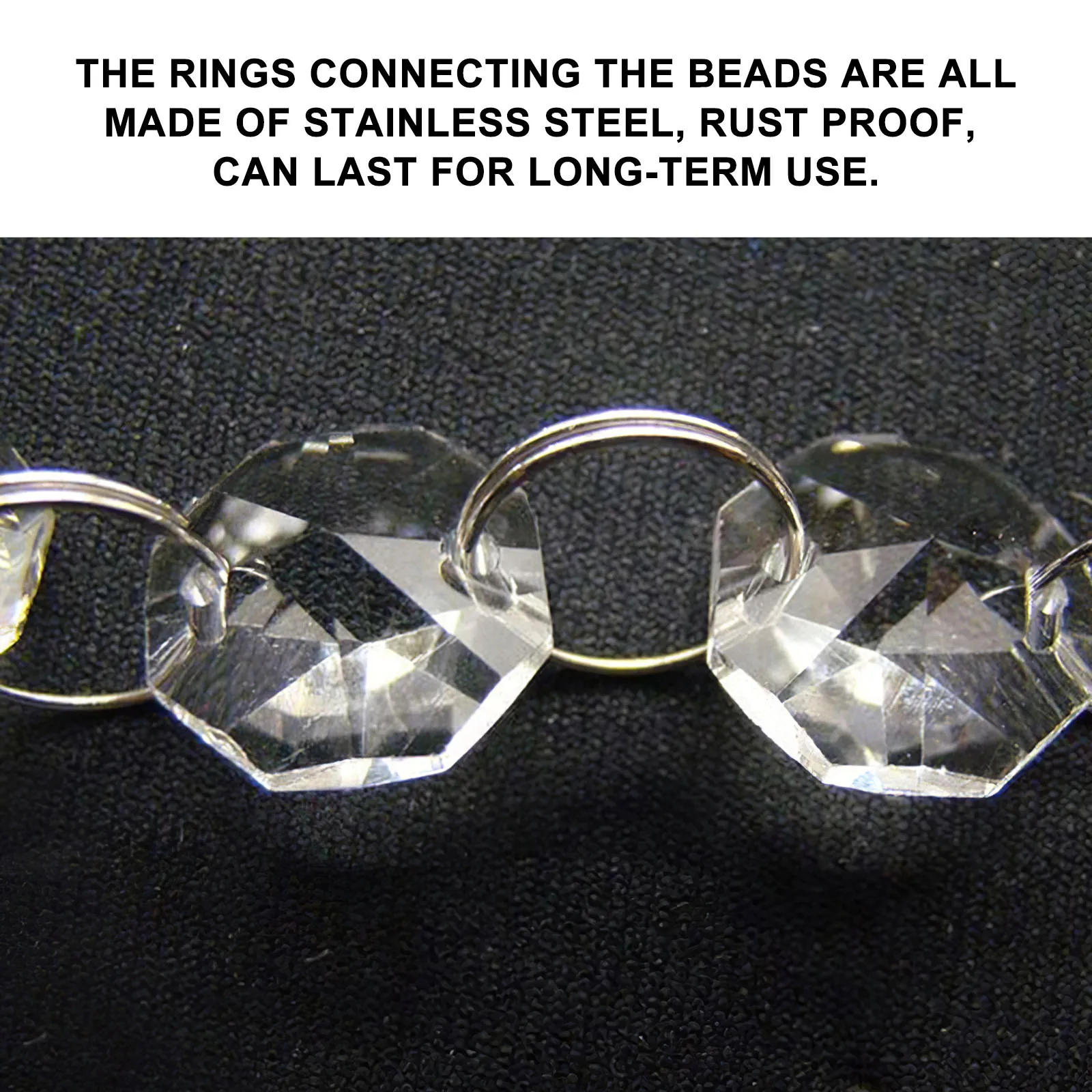 Хрустальные бусины 5 м цепочка хрустальные для украшения дома/окна/двери