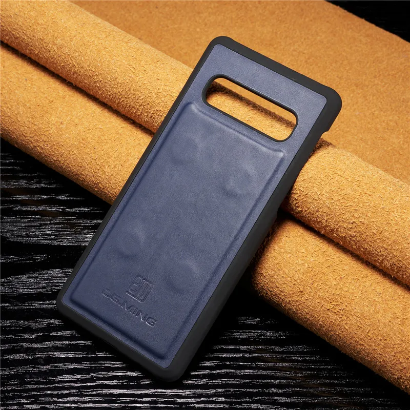 Роскошный кожаный чехол S10plus для samsung Galaxy S8, S9, S10 Plus, S10E, Note 9, 8, S7 Edge, Магнитный съемный флип-Кошелек, Чехол для карт