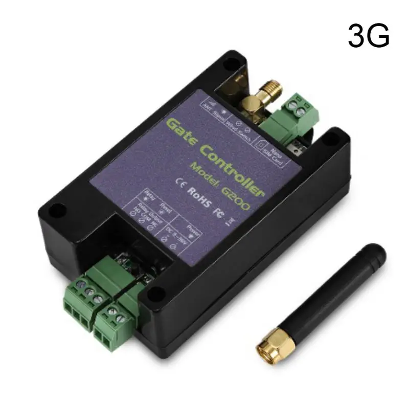 

G202 GSM 3G Smart Gate Opener Wireless Automatic Door Receiver Free Call Remote Relay Switch for Light/Lamp/LED Timer Switch