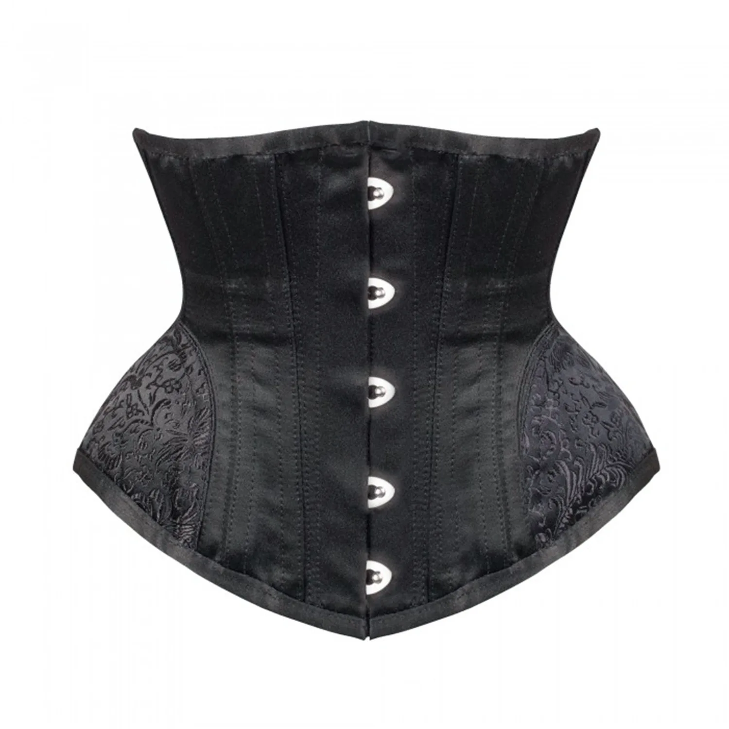 Hourglass Corset Women Outfit Bustier Steel Boned Hip Cover Gorset Gothic Jacquard Korse Underbust Corselet Waist Slimming Belts
