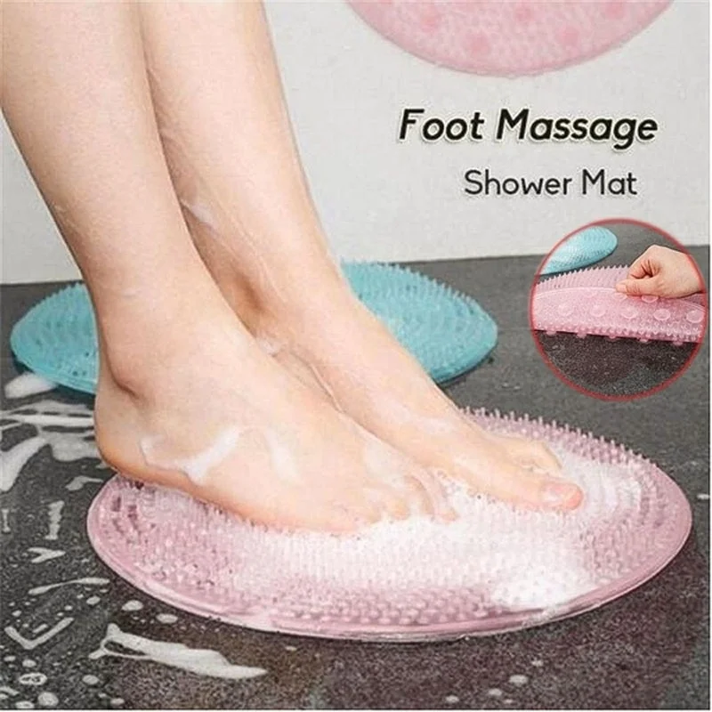 Массаж ног Душ Силиконовый отшелушивающий скраб Коврик для купания Чистка