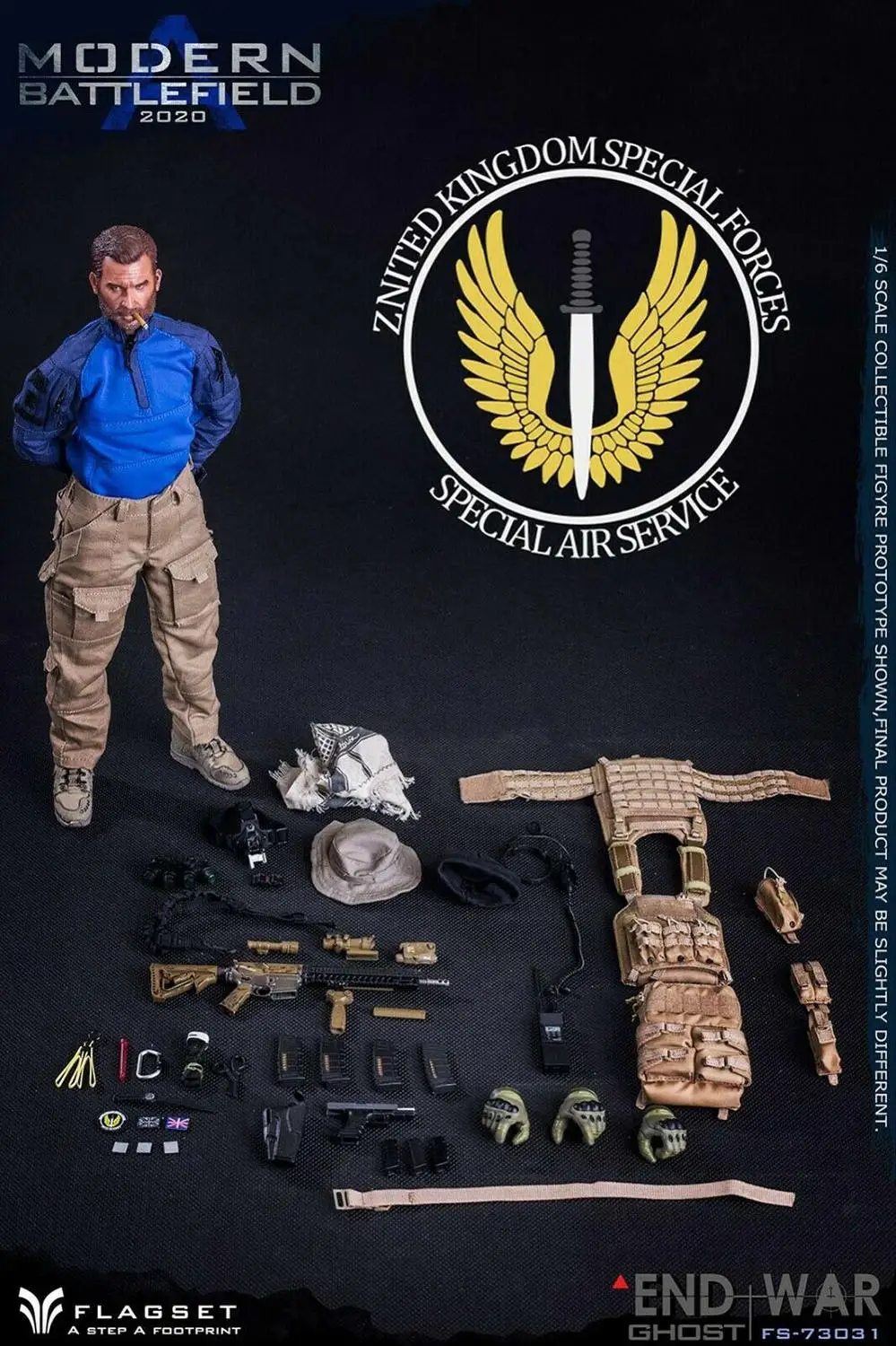 

In Stock FS-73031 1/6 END WAR Ghost 12" Inch Male Action Figure Soldier Doll