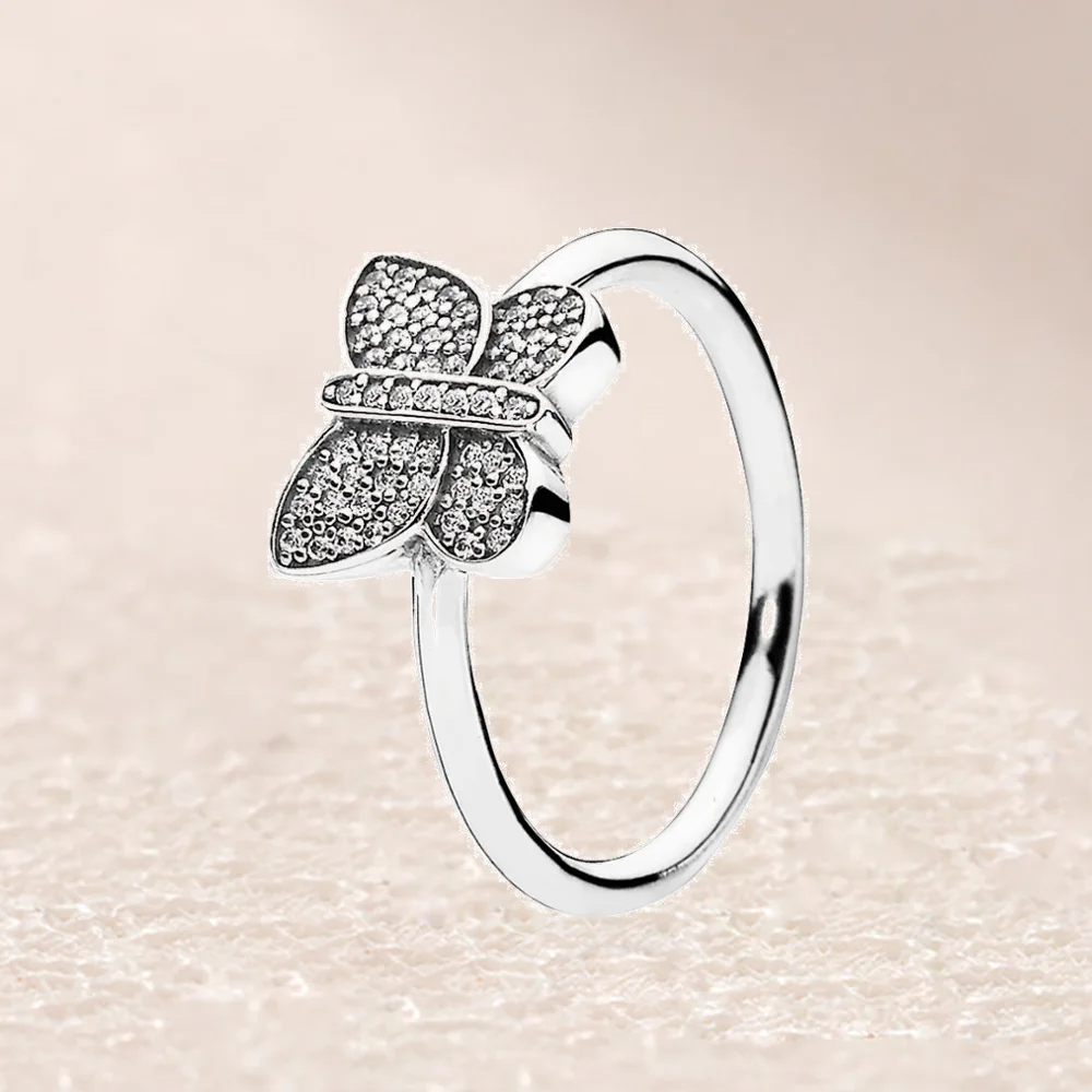 

190938CZ Sparkling Butterfly Ring