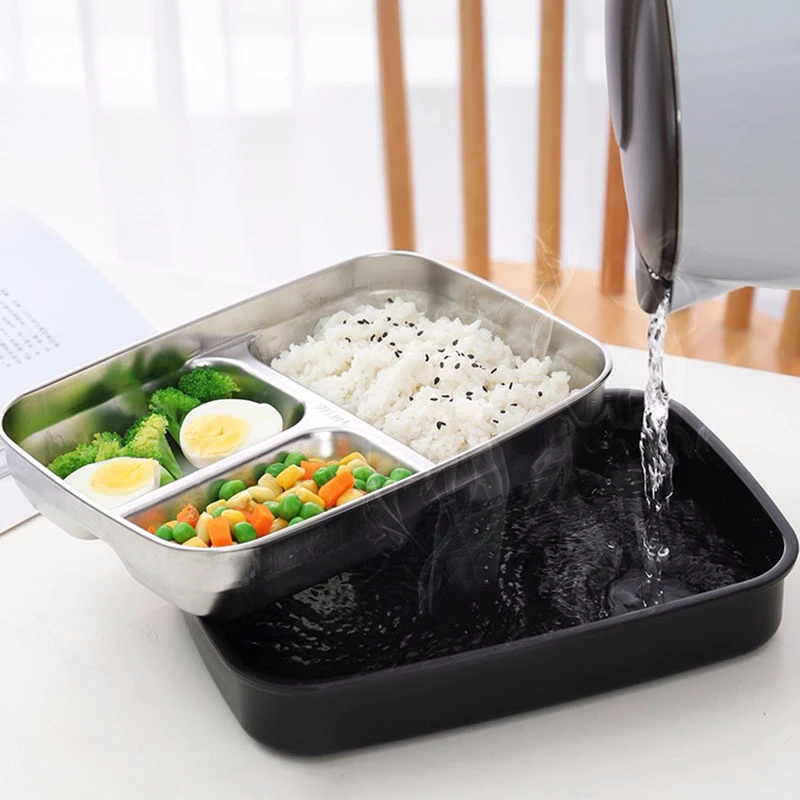 Quality Stainless Steel Lunch Box Containers With Compartments Portable Sealed Leakproof Bento Food Container Tableware | Дом и сад