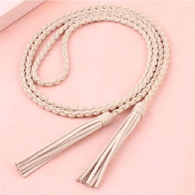 

New Ladies Belts Fashion National Style Hollow Tassel Tie Strap Waist Chain Women's Waistband Dress Accessories Waist Belt 2020