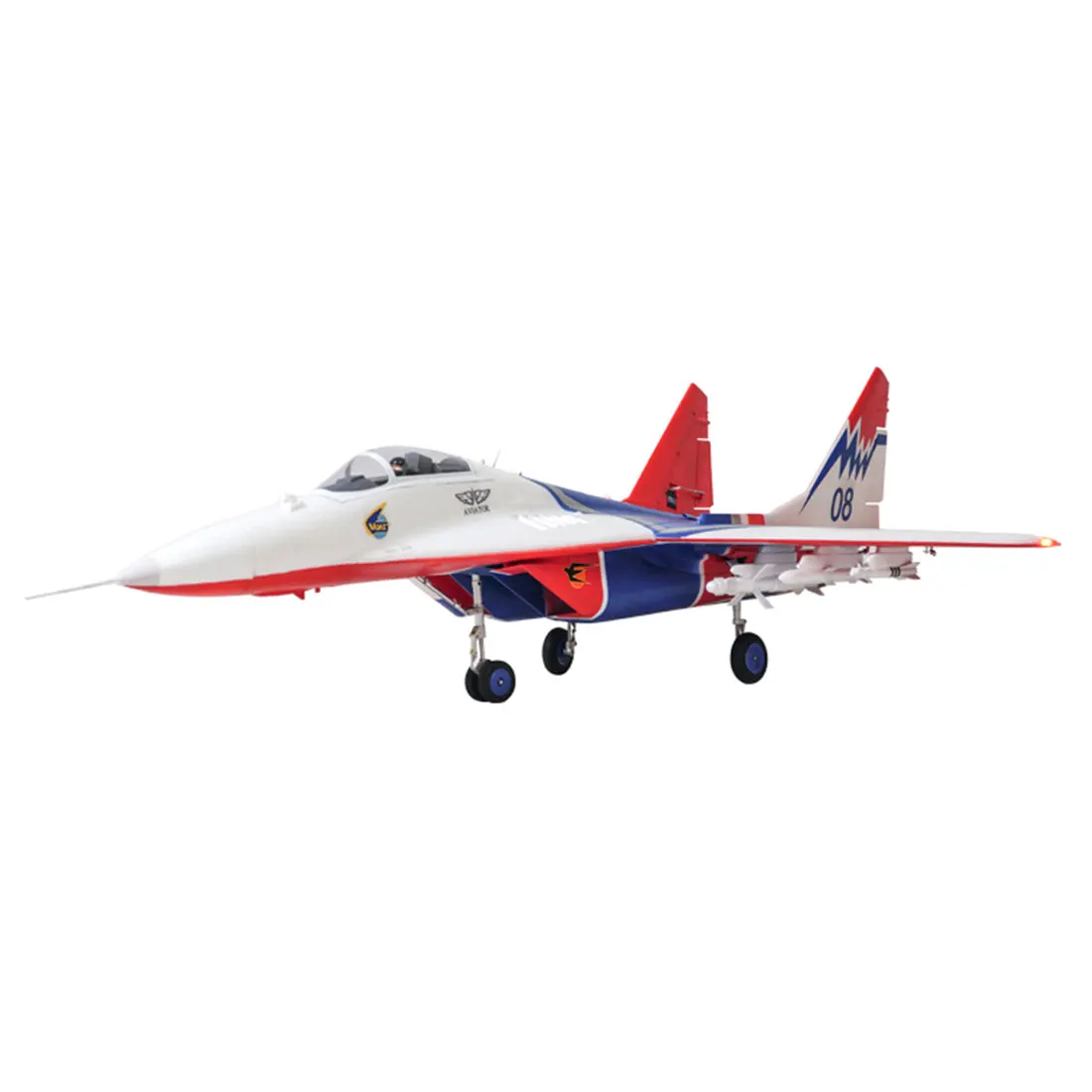Twin 64mm MiG-29 EDF Fighter RC модель самолета в сборе с неподвижным крылом (без пульта