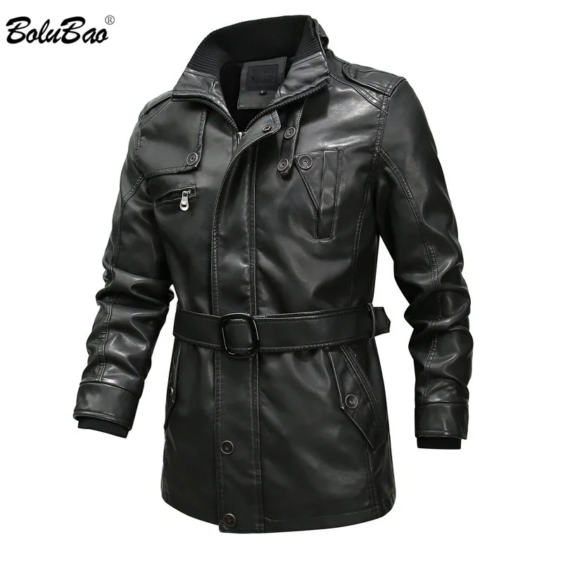 

Мужская куртка из искусственной кожи BOLUBAO, куртка из промытой искусственной кожи, пальто для зимы