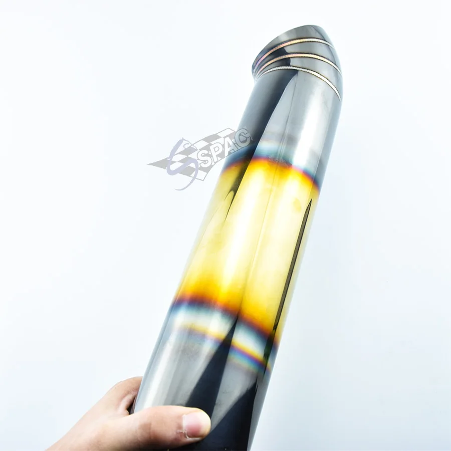 76 мм Универсальный выхлопной наконечник из нержавеющей стали золотого цвета |