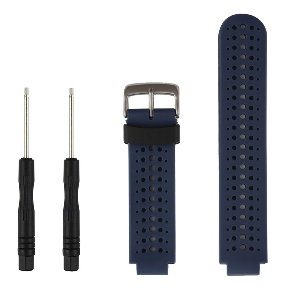blue 230HS) замена мягкий силиконовый спортивный ремешок для смарт-часов Garmin Forerunner 220/230/235/620/630/735XT/235Lite Смарт-часы полос - Цвет: blue