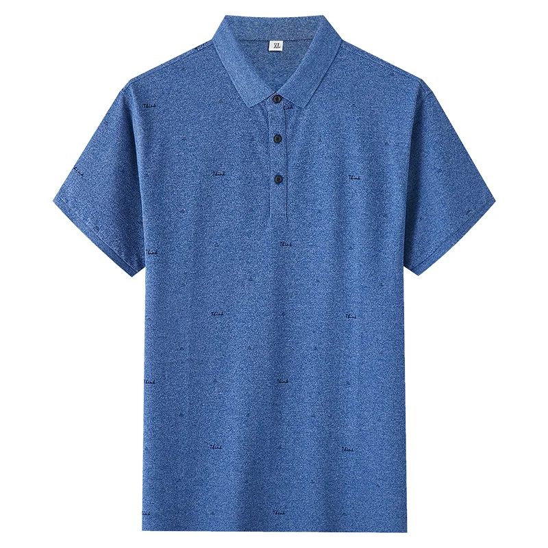 

New 2022 Plus the large size 6XL 7XL Men's Short Sleeve Polo Shirt Thin Summer men's polo shirt classic solid polo shirt