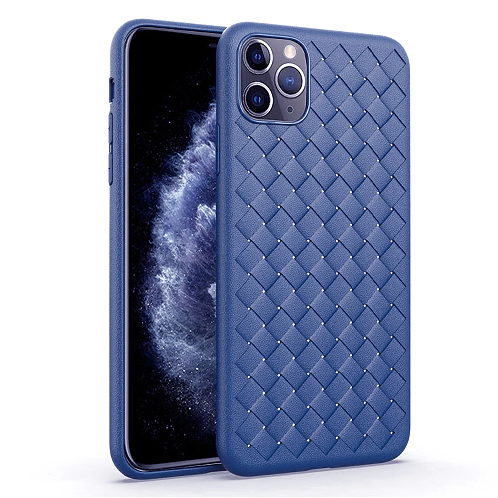 Чехол для iPhone 11 Pro Max Xs Xr X 10 8 7 Plus мягкий чехол с переплетением очень приятный