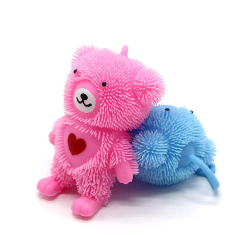 1 шт. светящиеся шарики блестящий шар маленький медведь LED растягивающийся Вент