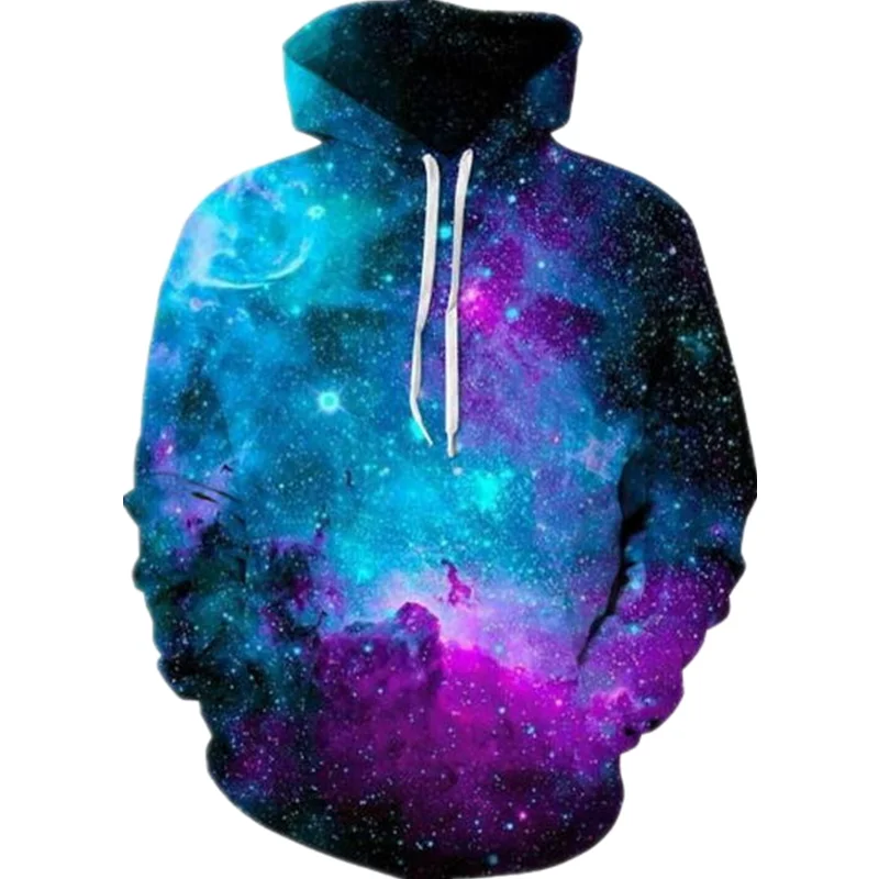 

Spring Hooded Sweatshirts Men/Women Sweatshirt Hooded 3D Printing Clothing Cap Hoody Paisley Nebula Jacket Cosplay Hoodie