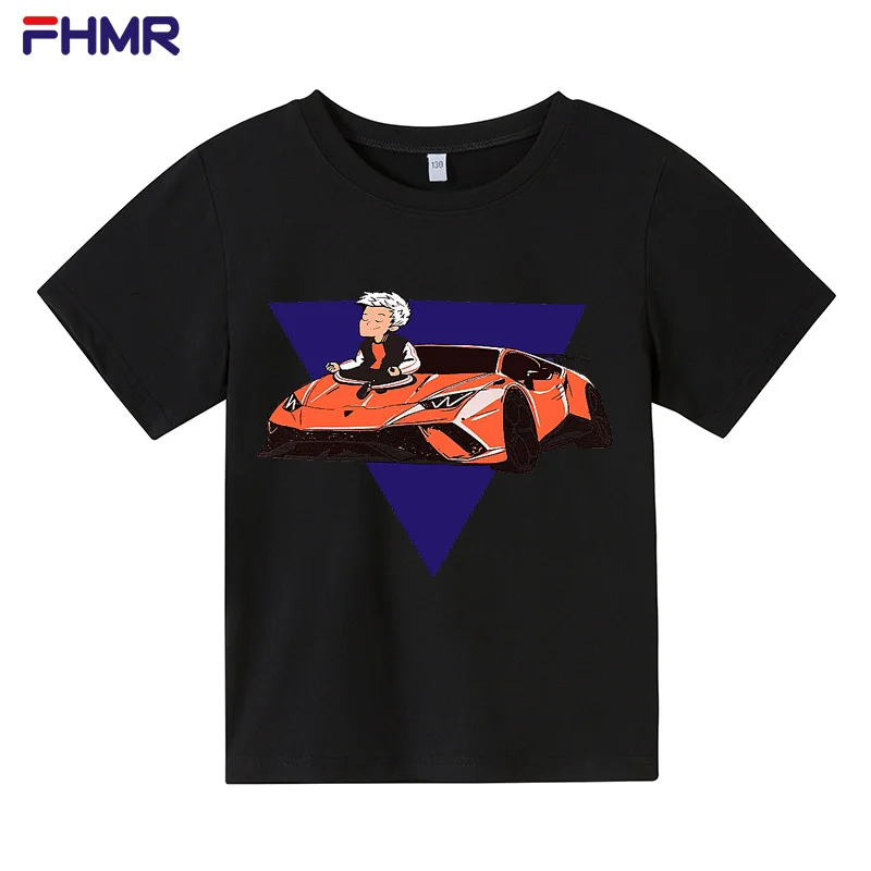 Camiseta familiar de algod&oacute;n con estampado de Merch A4 Lamba para ni&ntilde;o y ni&ntilde;a, Tops informales para padre e hijo e hija, ropa a juego Unisex de manga corta-1