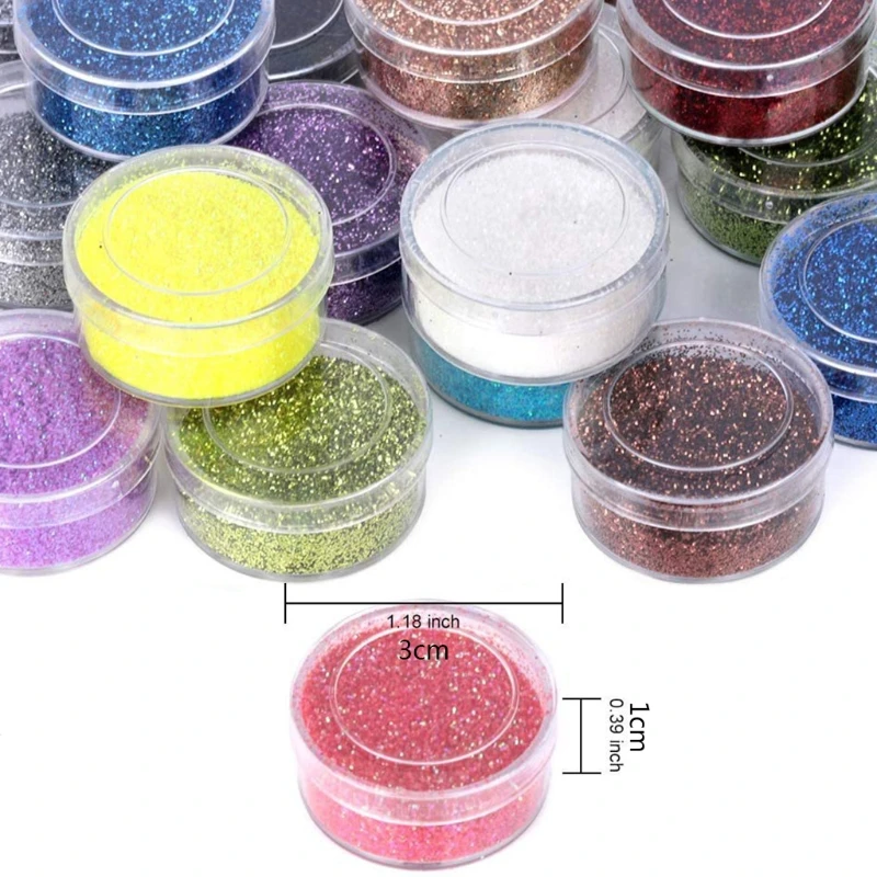 

48Colors Glitter Powder Shiny Holographic Glitter Resin Crafts Filler Decoration