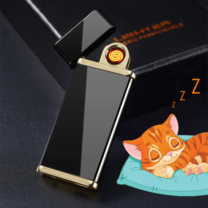 Мини зажигалка с Беспламенной usb зарядкой портативная электронная уличная