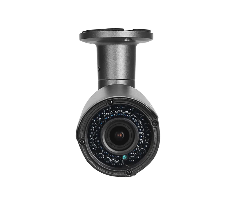 Серый 5MP/4MP/2MP H.265+ 42 шт. инфракрасный светодиод 2,8 мм-12 мм объектив 4X Открытый IP66 зум Металл ONVIF аудио POE CCTV IP камера