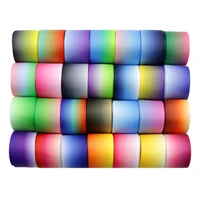 david accessories mixed 25mm 28rollset 1yardroll grediant rainbow grosgrain ribbon fabric gift wrapping diy sewing1yc11899