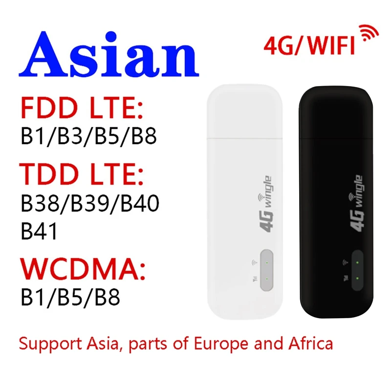 

NEW-4G WiFi Router Mobile WiFi USB Modem 150M USB WiFi Dongle for Wireless Hotspot with SIM Card Slot