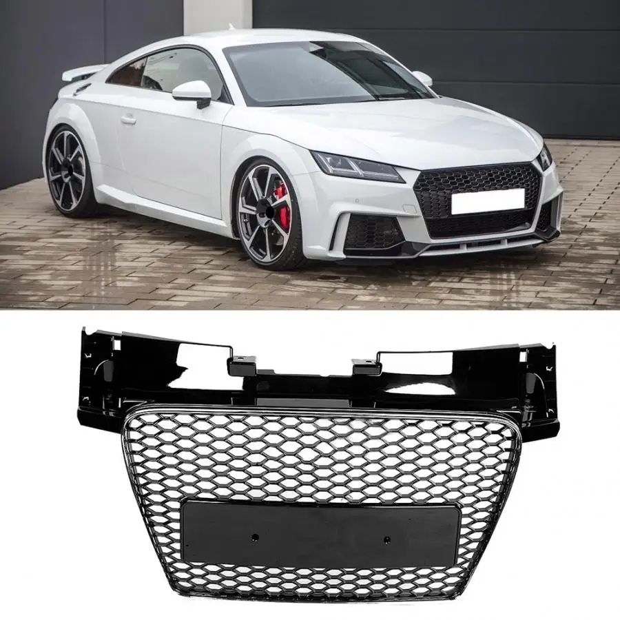 Решетка для переднего бампера автомобиля, решетка для TTRS, стиль для Audi TT/TTS 8J 2006 2007 2008 2009 2010 2011 2012-, автомобильные аксессуары