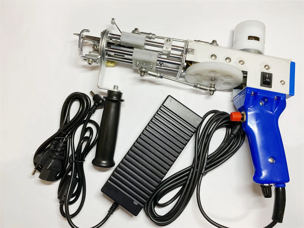 Продажа Электрический пистолет ChuHan для туфтинга ковров, набор для туфтинга ковров с триммером для тафтинга ковров, ворсом и петлей для легкого туфт...