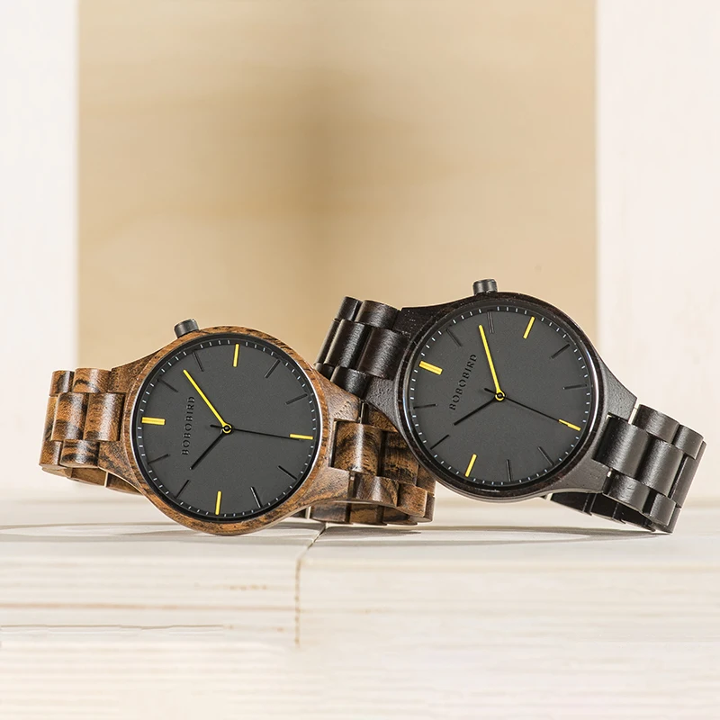 BOBO BIRD оригинальная брендовая с деревянной reloj hombre кварцевые наручные часы Простой стиль Cuatomized Прямая поставка Подарочная коробка дизайн