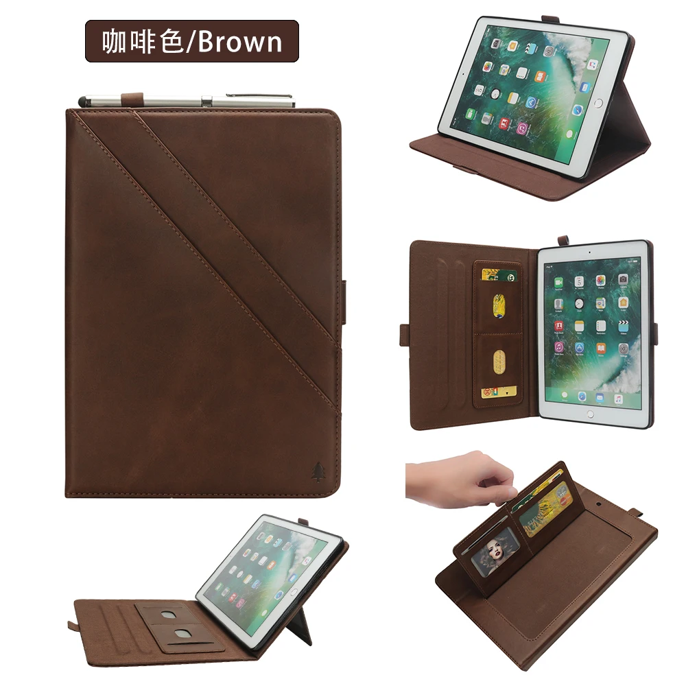 Чехол для нового 2017 2016 iPad 12 9 дюймов Высокое качество PU кожаный чехол