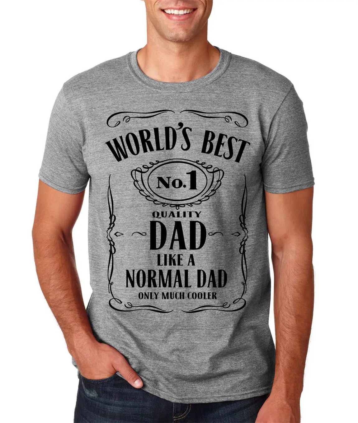 World Best Dad No 1 Мужская футболка подарок на день рождения папа отцов День fashion DT 2019