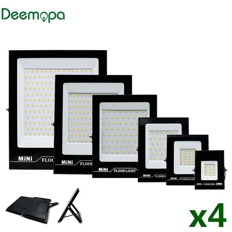 

4pcs/lot 10W 20W 30W 50W 100W 150W Led Flood Light AC 220V Outdoor Floodlight Spotlight IP67 LED Street Lamp Landscape Lighting