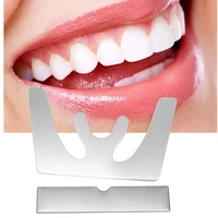 1set occlusal maxillary casting jaw fox plane plate 3d stainless steel autoclavable mouth guard oral tool