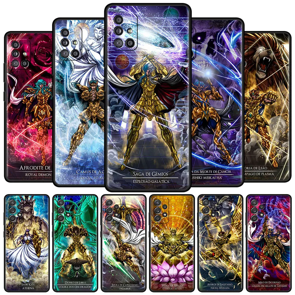 

Silicone Case for Samsung A51 A12 A52 A21s Soft Funda for Galaxy A71 A32 A31 A02s A72 A11 A41 Phone Cover Hot Saint Seiya