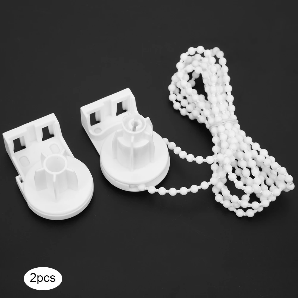 2 шт. 25 мм белый алюминиевый сердечник ролик слепой клатч Потяните бусины