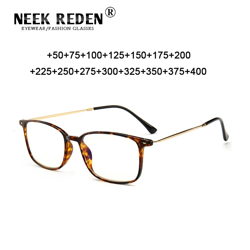 

Tr90 Anti Blue Rays Reading Glasses Vintage Woman Magnifier Eyewear Men Metal Resin Eyeglasses +0.5 +1.25 +1.75 +2.5 +3.5 +4.0