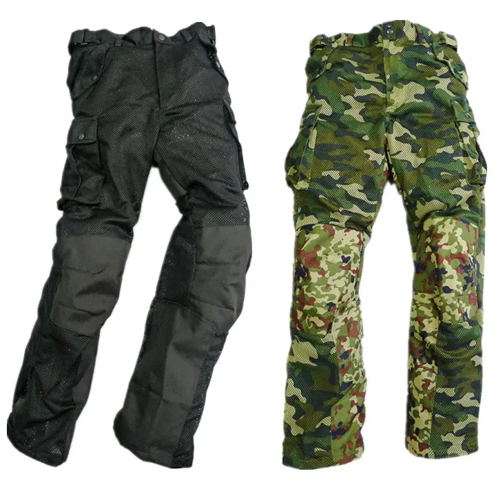 

Summer mesh cycling pants men's motorcycle racing pants fall protection breathable camouflage cycling pants
