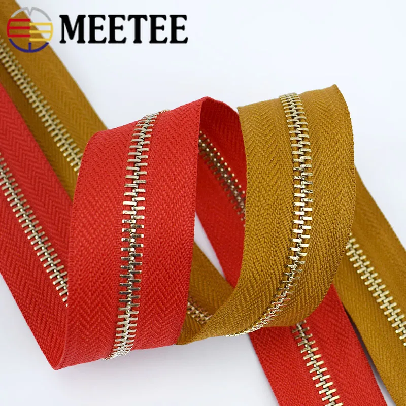 Металлические молнии Meetee 85 см 5 # 1/3 шт. автоматическая блокировка застежки для