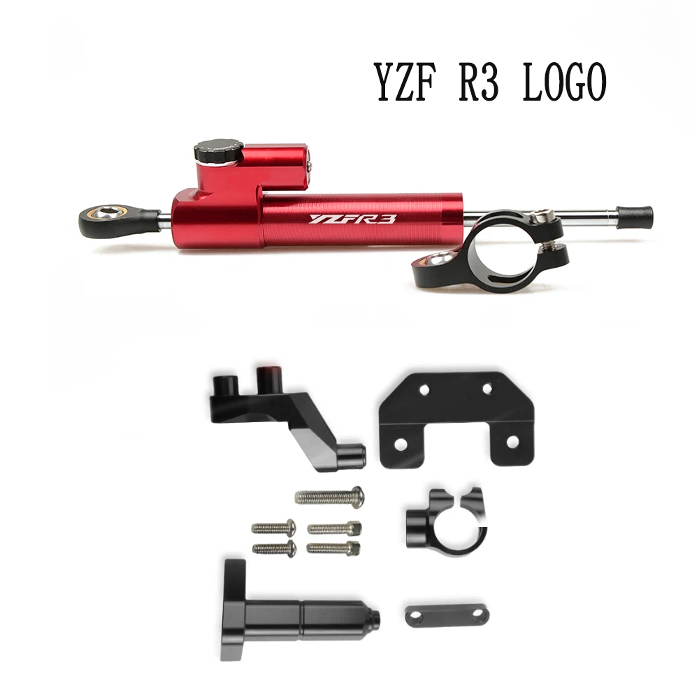 

For Yamaha YZF-R3 YZF R3 2014 2015 2016 2017 1 Set Aluminum Motorcycle Accessories Steering Stabilize Damper Bracket Mount kit