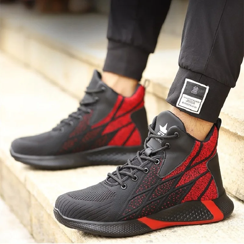 

New Work Shoes Men Puncture-proof Work & Safety Boots Indestructible Work Sneakers Security Shoes Lightweight Winter Boots Men