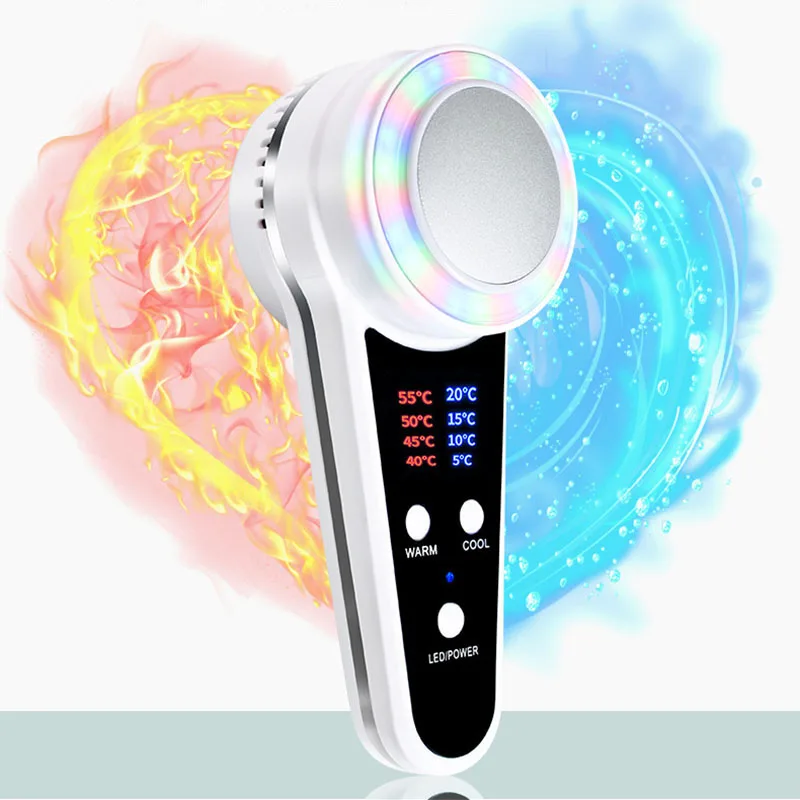 

Electric Hot Cold Hammer Cryotherapy Face Lifting anti aging Skin Rejuvenation Tightening Device Spa Facial Skin Care Massager