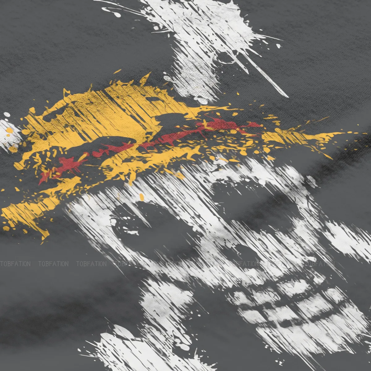 Женская хлопковая Футболка с принтом череп размеры до 4XL | одежда